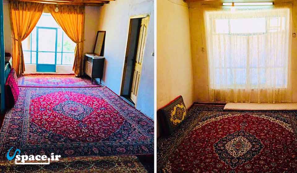 نمای داخلی اتاق های اقامتگاه باراب - مشهد - روستای خانرود